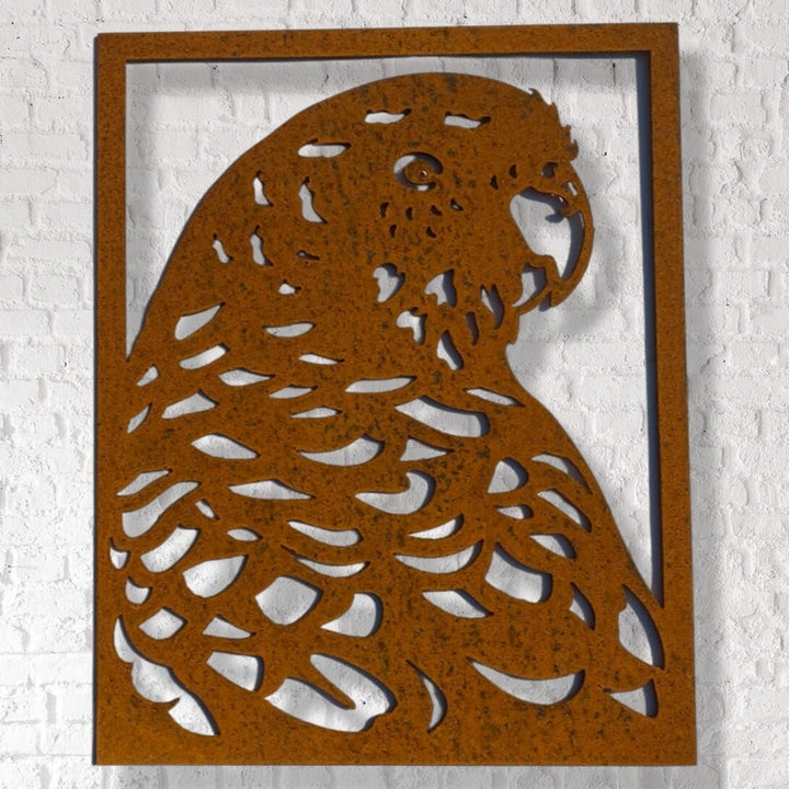 Metal Parrot Panel