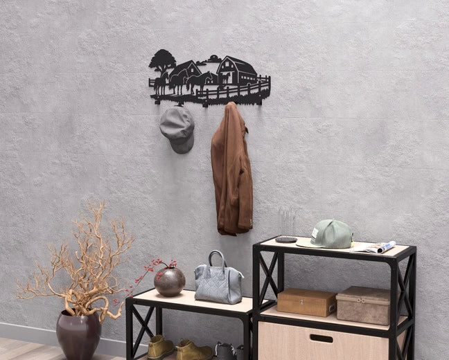 Farm Coat Racks Farm Wall Coat Rack – Metal Garden Shop