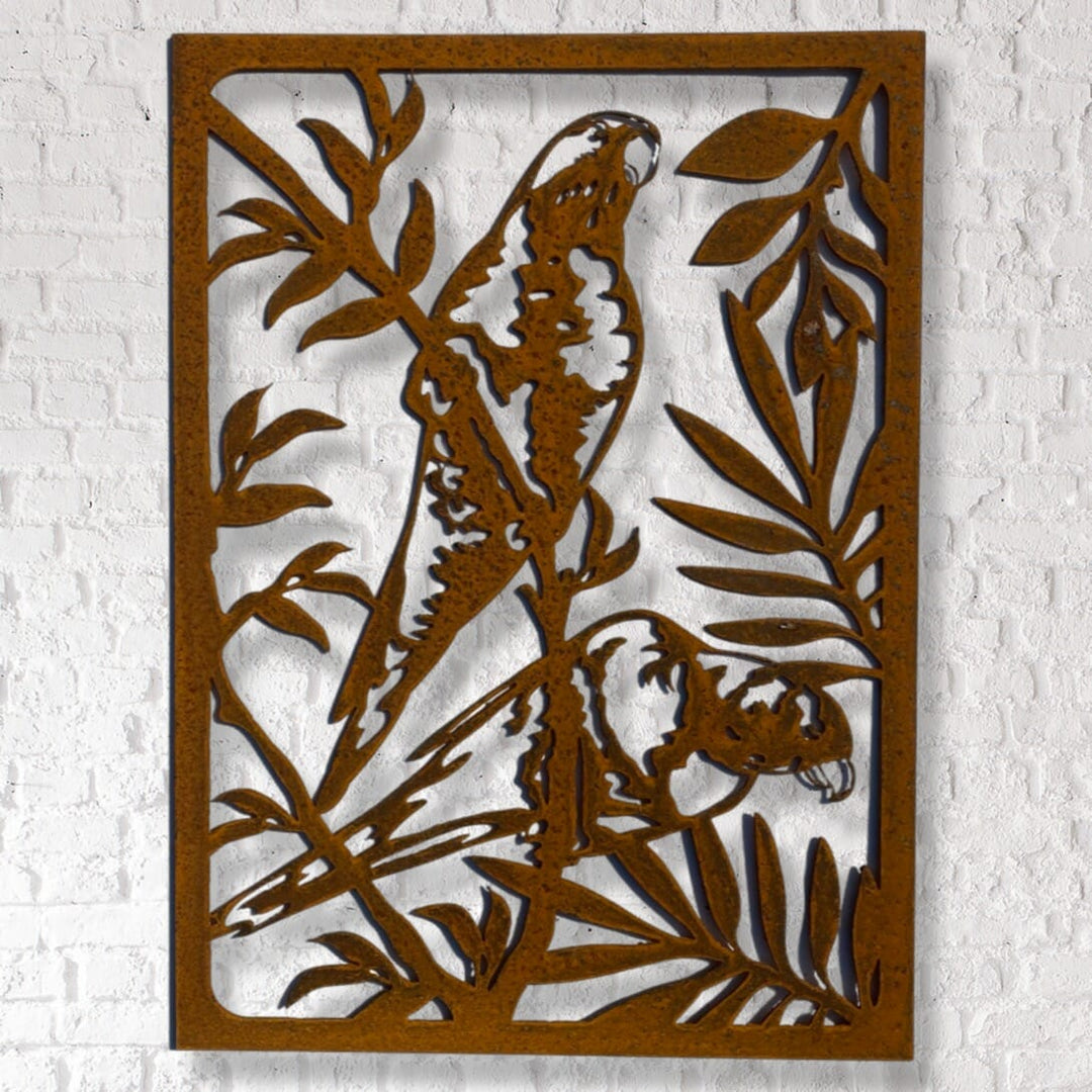 Metal 2 Parrots-1 Panel