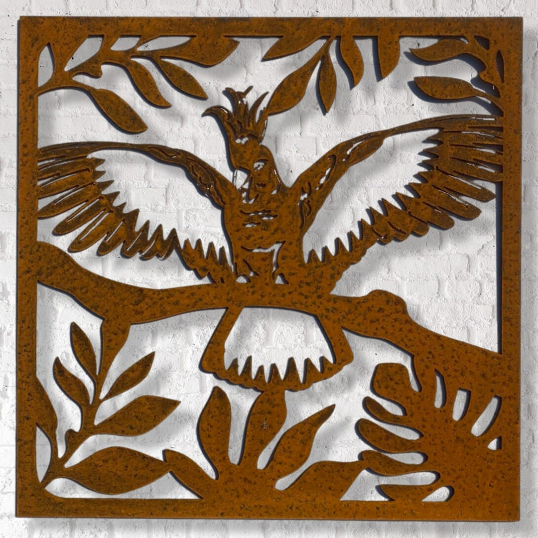 Metal Cockatoo Flying-1