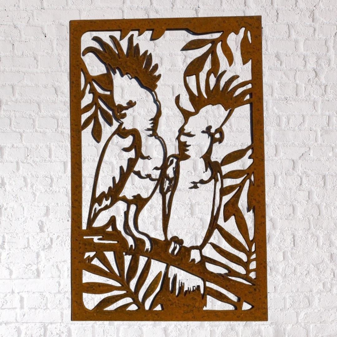 Metal Cockatoo Panel