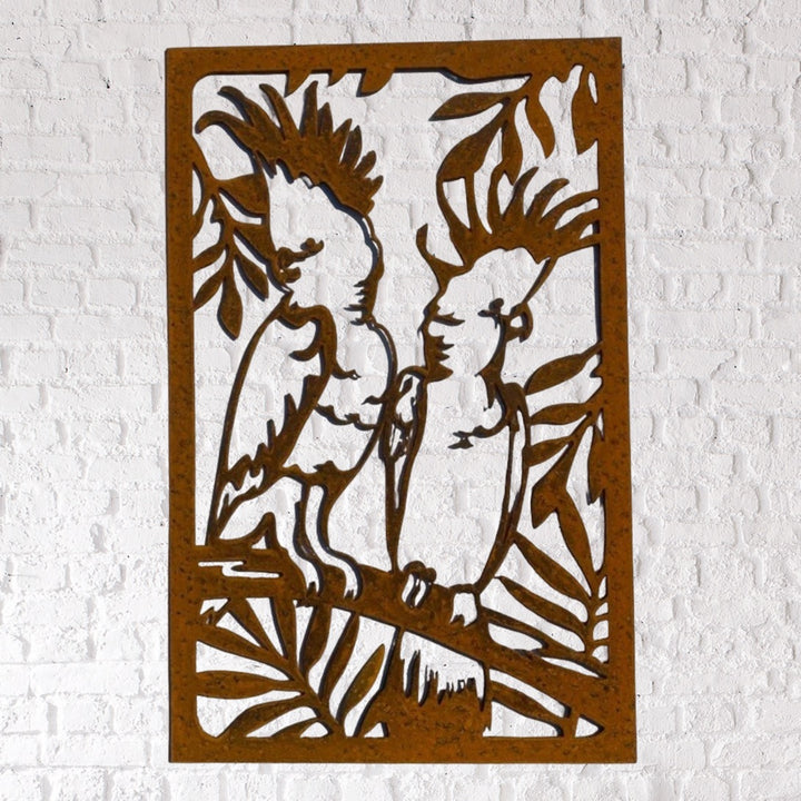 Metal Cockatoo Panel