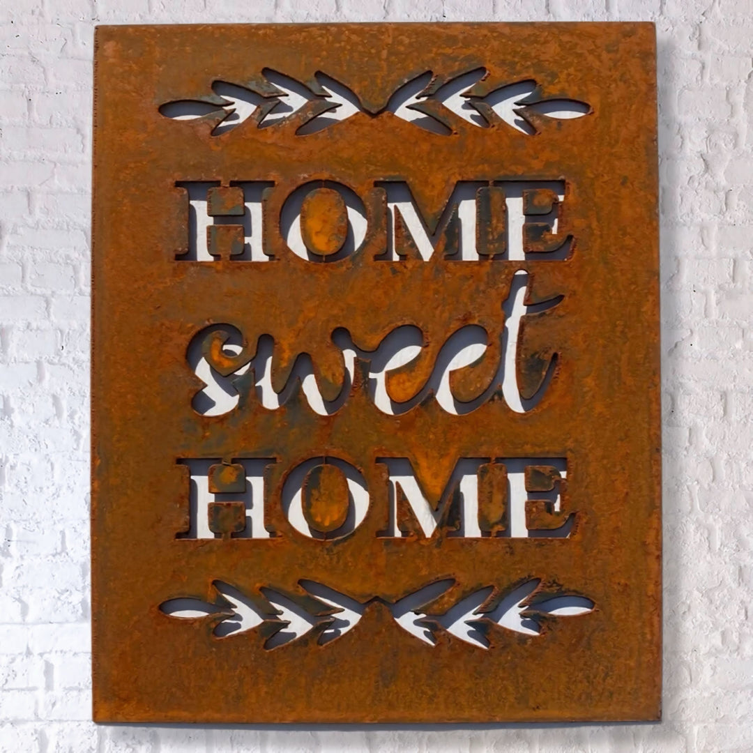 Metal Home Sweet Home Sign