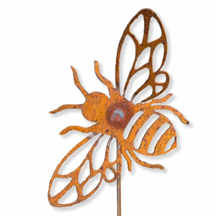 Metal Bee on stake