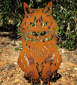 metal art cat