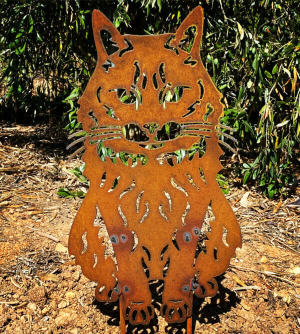 metal art cat